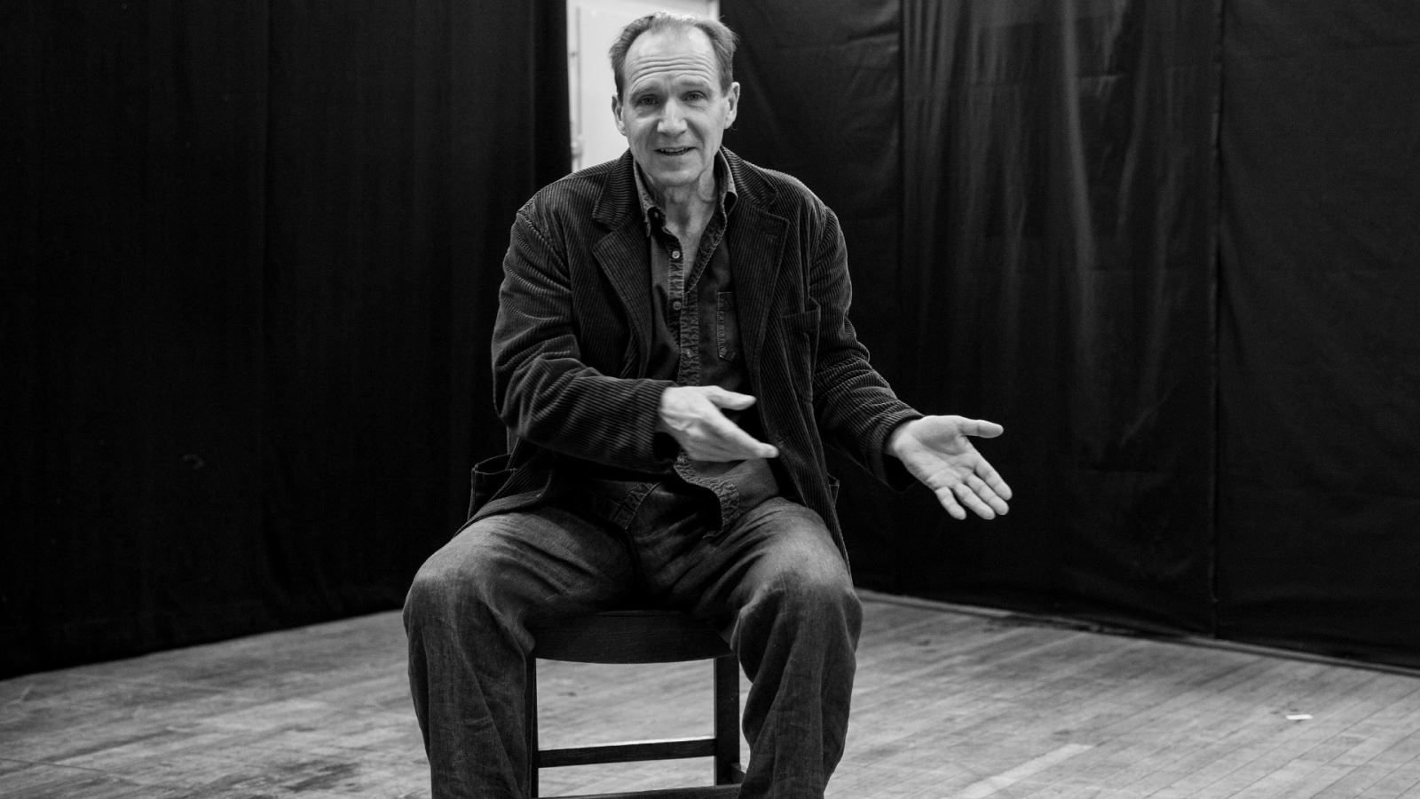 Ralph Fiennes in rehearsal for Four Quarters CREDIT Matt Humphrey